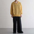 SILK MOHAIR PULLOVER SWEATER #YELLOW [YK24SS0671S]