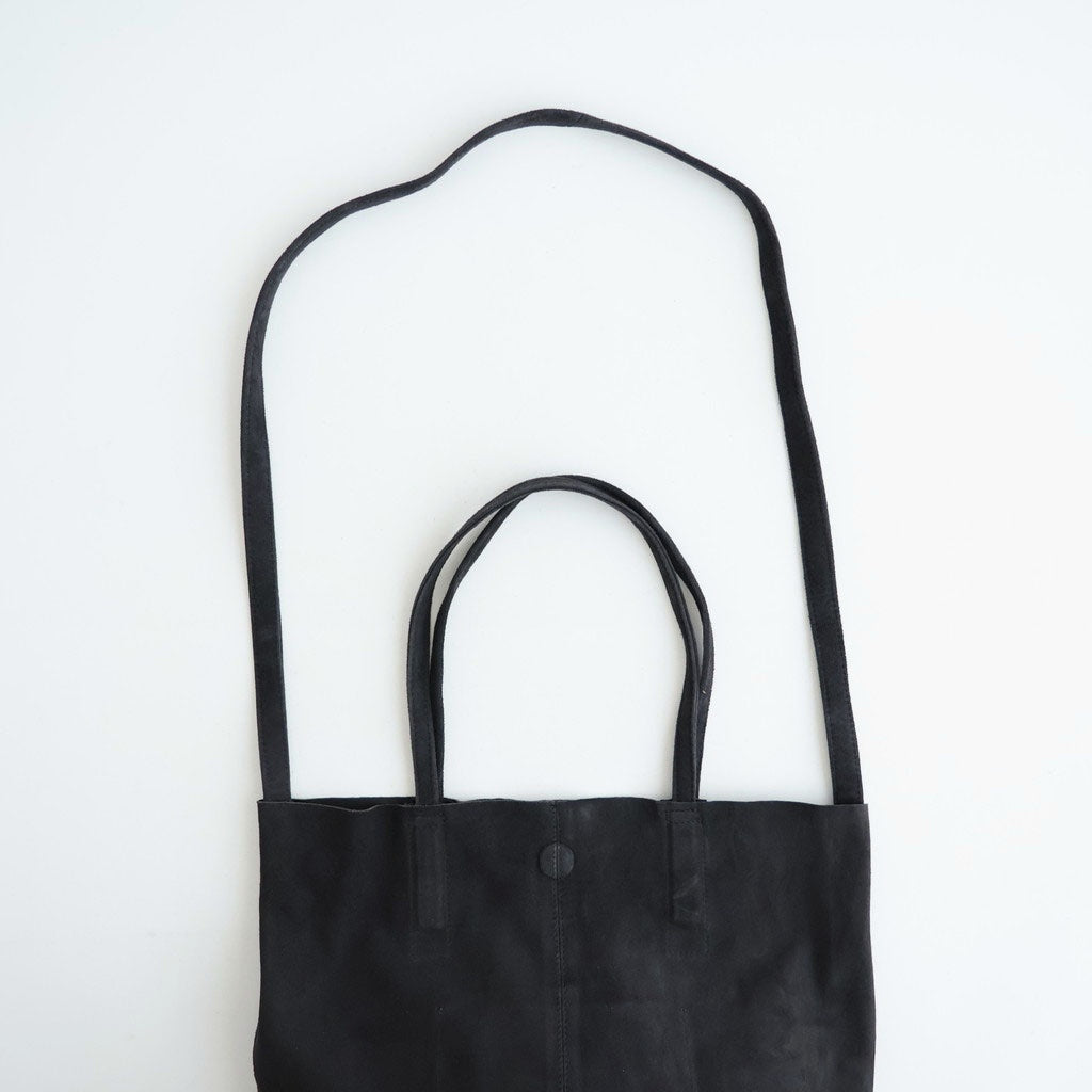 3WAY MEDIUM TOTE - OIL SUEDE #CHARCOAL [ML -1]