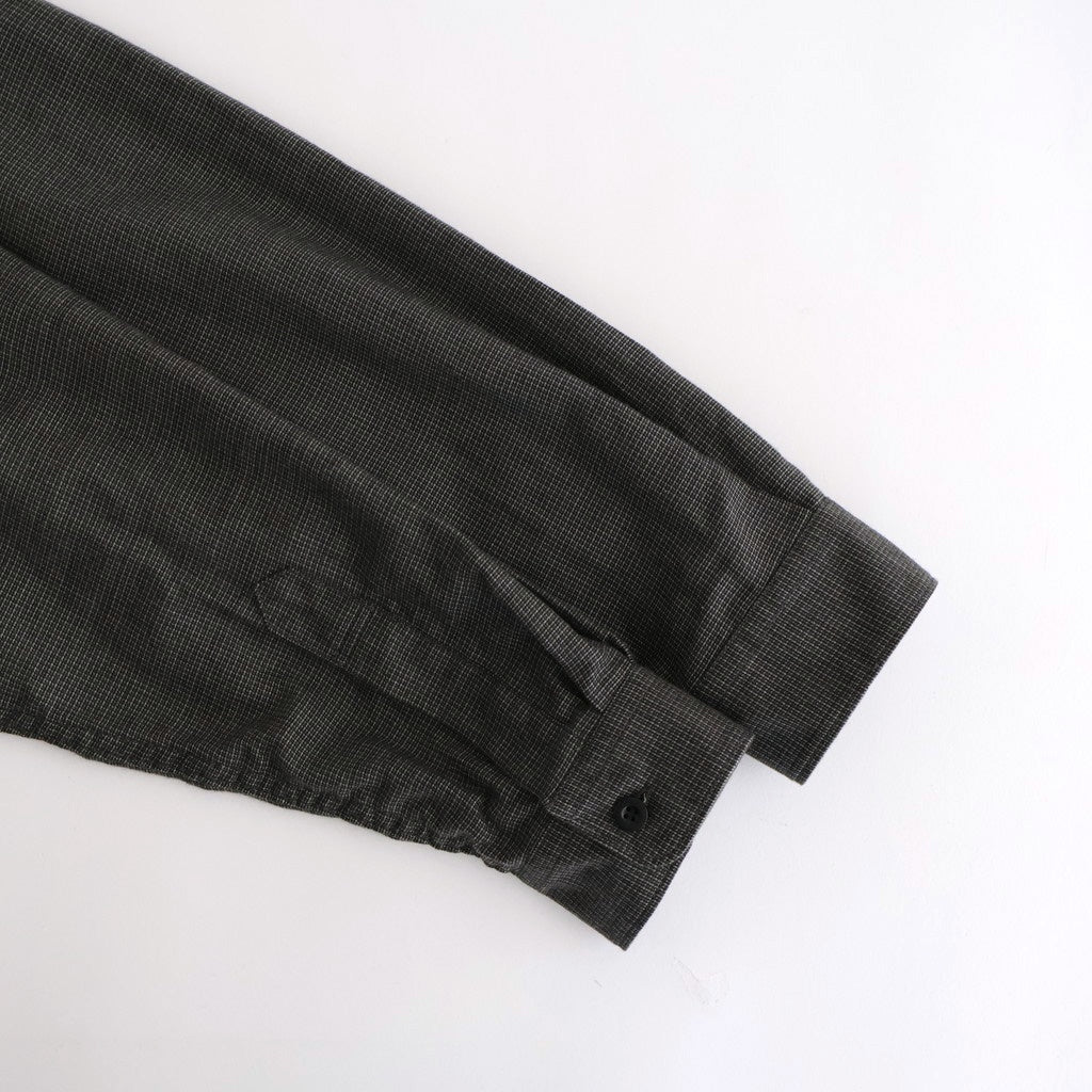 綿チェックジップシャツジャケット #GRAY [HP-B023-051]