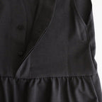 NBGZOO - オクタグラムポリエステル・艶消平織 オーバーオール #91 Dark Grey mix [SN_NC0809OO]