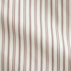 COTTON SILK STRIPE SHIRT #RED BROWN STRIPE [A26AS03CS]