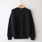 BRUSHED SUPER KID MOHAIR KNIT P/O #INK BLACK [A24AP05KM]
