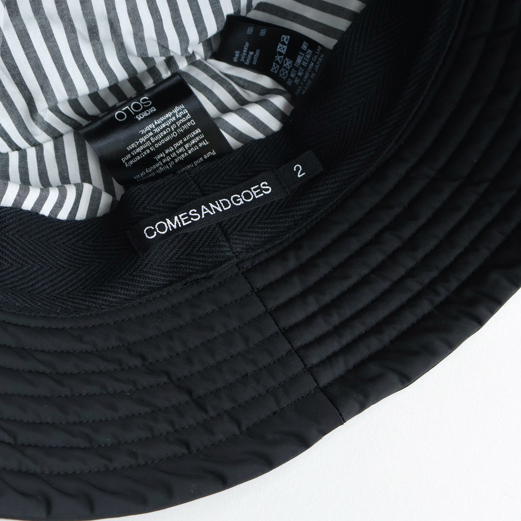 DICROS DOWN BRIM BUCKET HAT #BLACK [NO.28278-A]