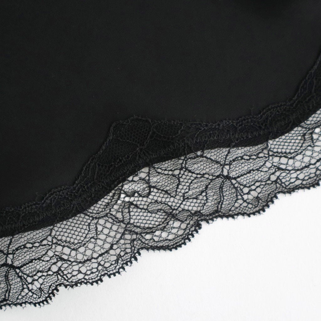 Satin Lace Scarf #BLK [12611027]