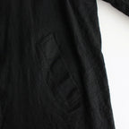 ウールサージ 製品縮絨コート #BLACK [HR-C101-051]
