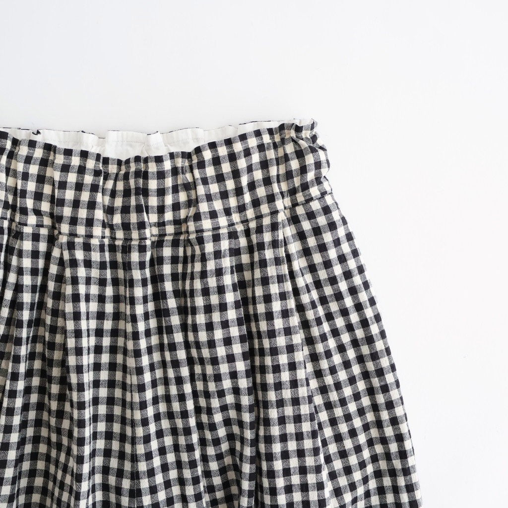 FTHRPT #Natural × Black gingham check [VG_FR0301PF]