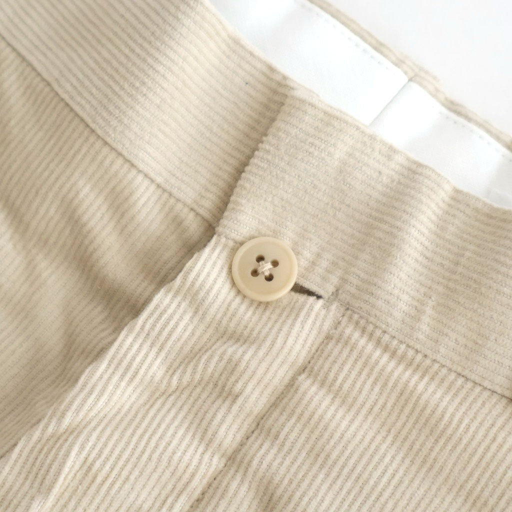 Corduroy Pants - Wide Straight #BEIGE [12052605]