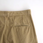 GARMENT-DYED FINX LIGHT CHINO ONE-TUCK WIDE PANTS #BEIGE [A26SP05LF]