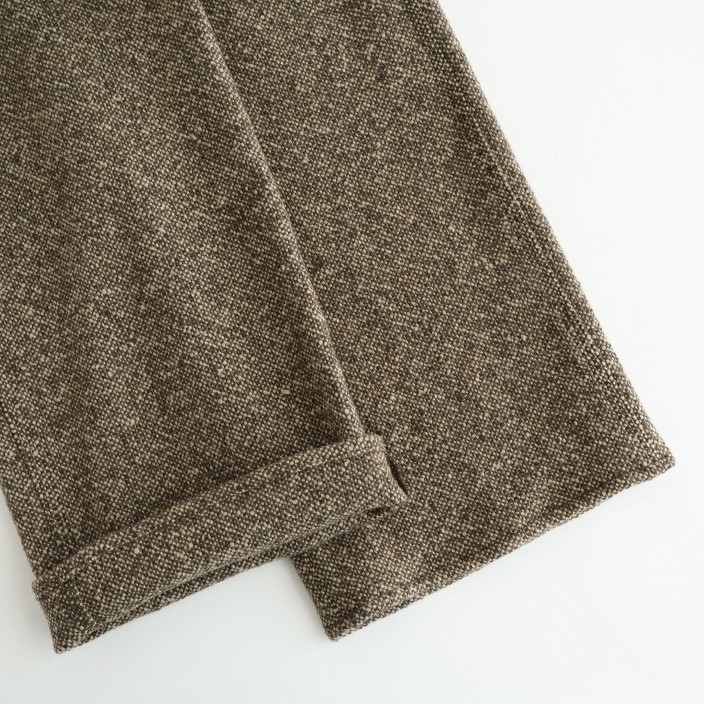 HOMESPUN TWEED PAINTER PANTS #BROWN [A25AP03HT] – ciacura