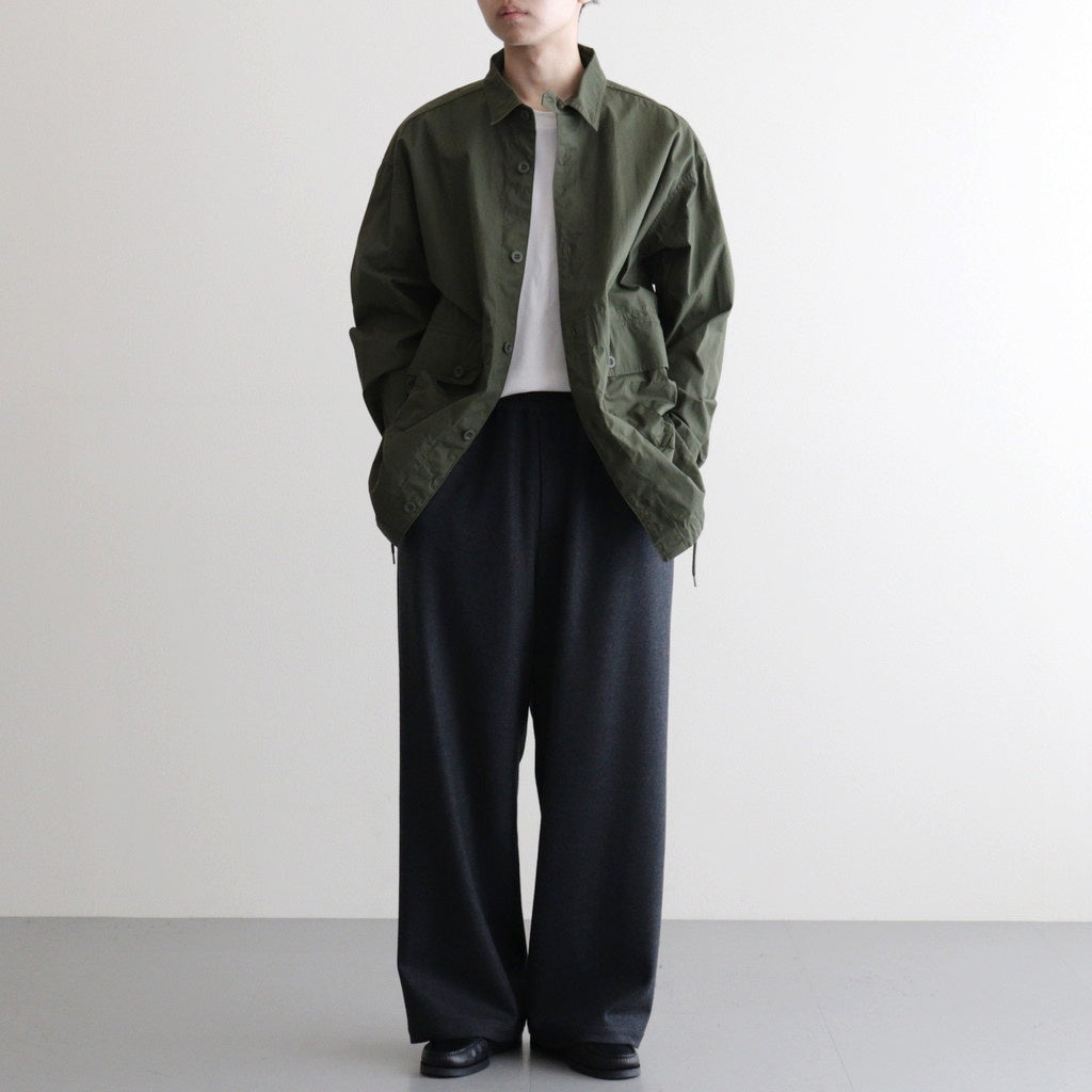 綿ウェザー 製品洗シャツジャケット #KHAKI [HP-B024-051]
