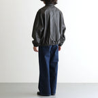 Calf Leather Sports Jacket #Dark Brown [YK26FW01306B]