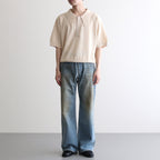 GIMA KNIT POLO SHIRTS #ECRU [25880601]