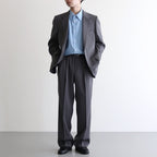 LIGHT WOOL MAX GABARDINE JACKET #DARK GRAY [A25AJ01MG]