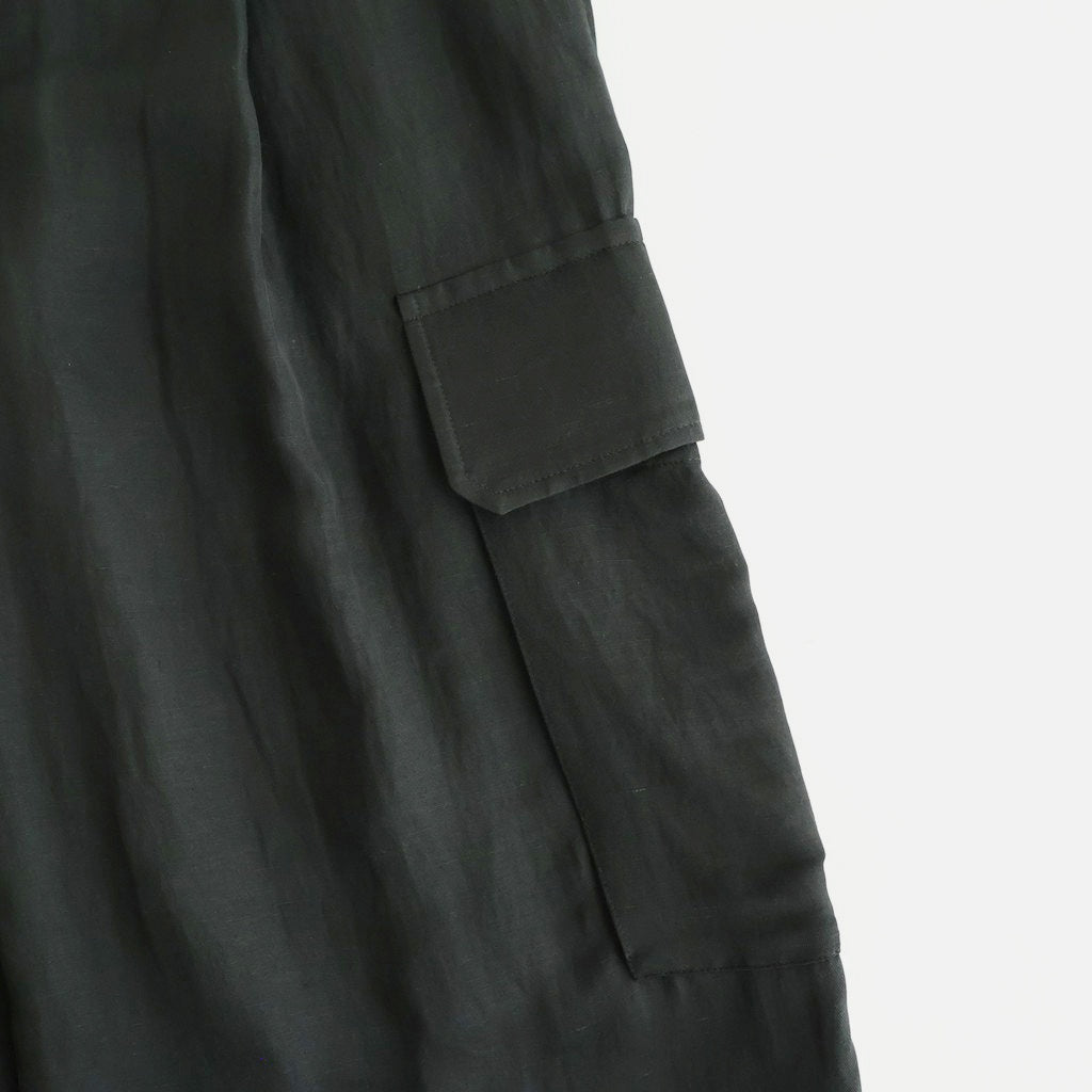 VIS/LI BRIGHT TWILL CARGO SHORT TROUSERS #DARK CHARCOAL [ST.1458]