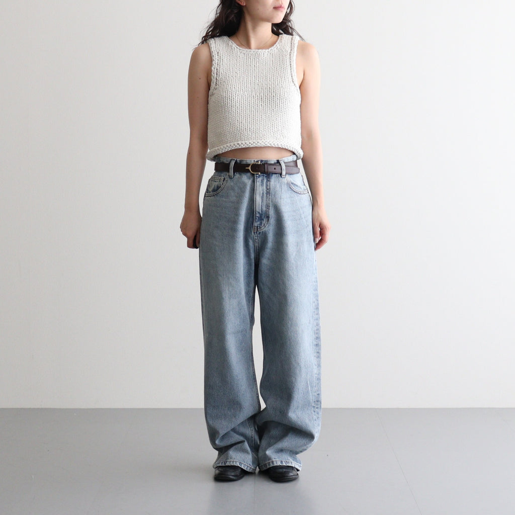 Hand Knit Vest #O/WHT [12610512]