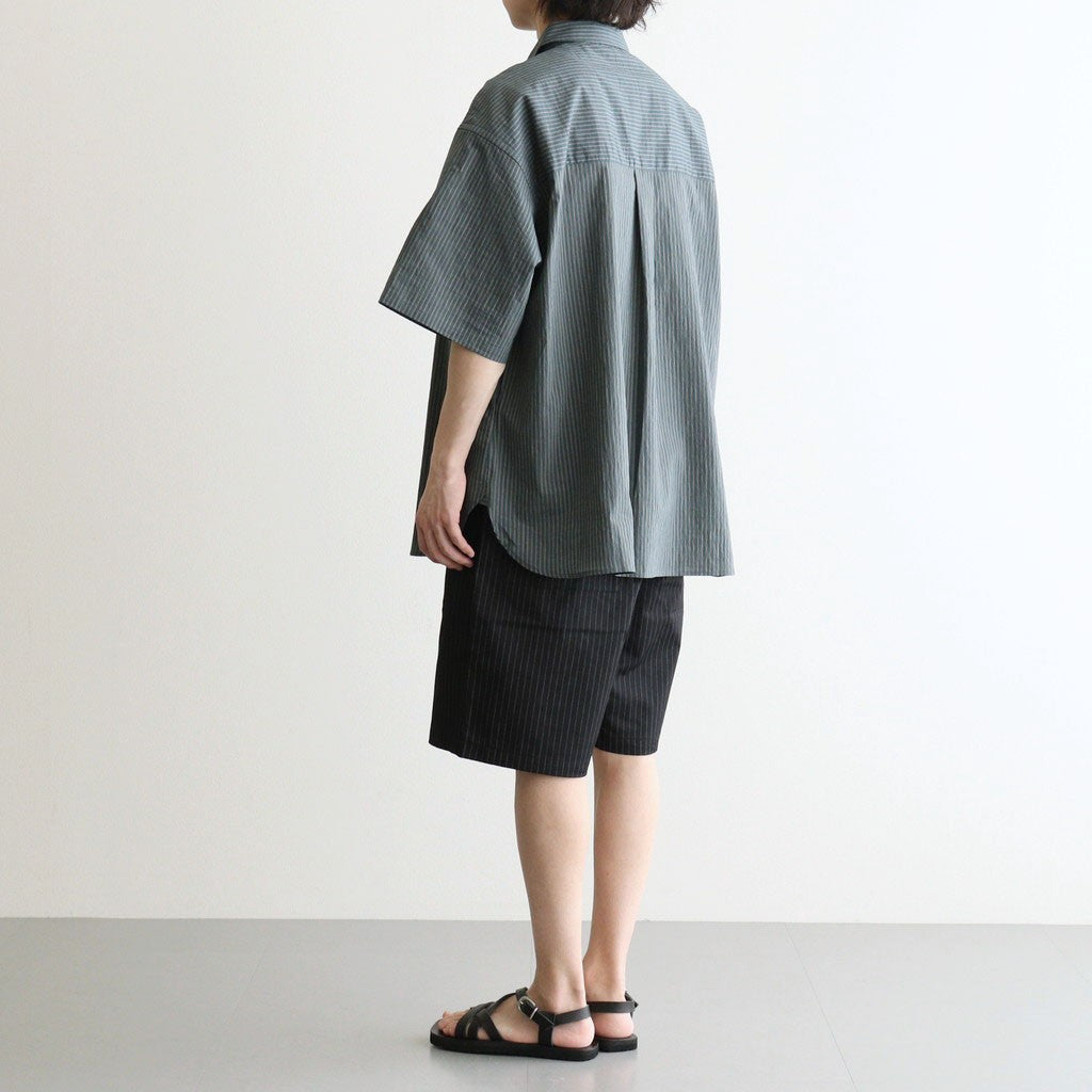 CORPORATE EASY SHORTS #BLACK STRIPE [FSC262-40013B]