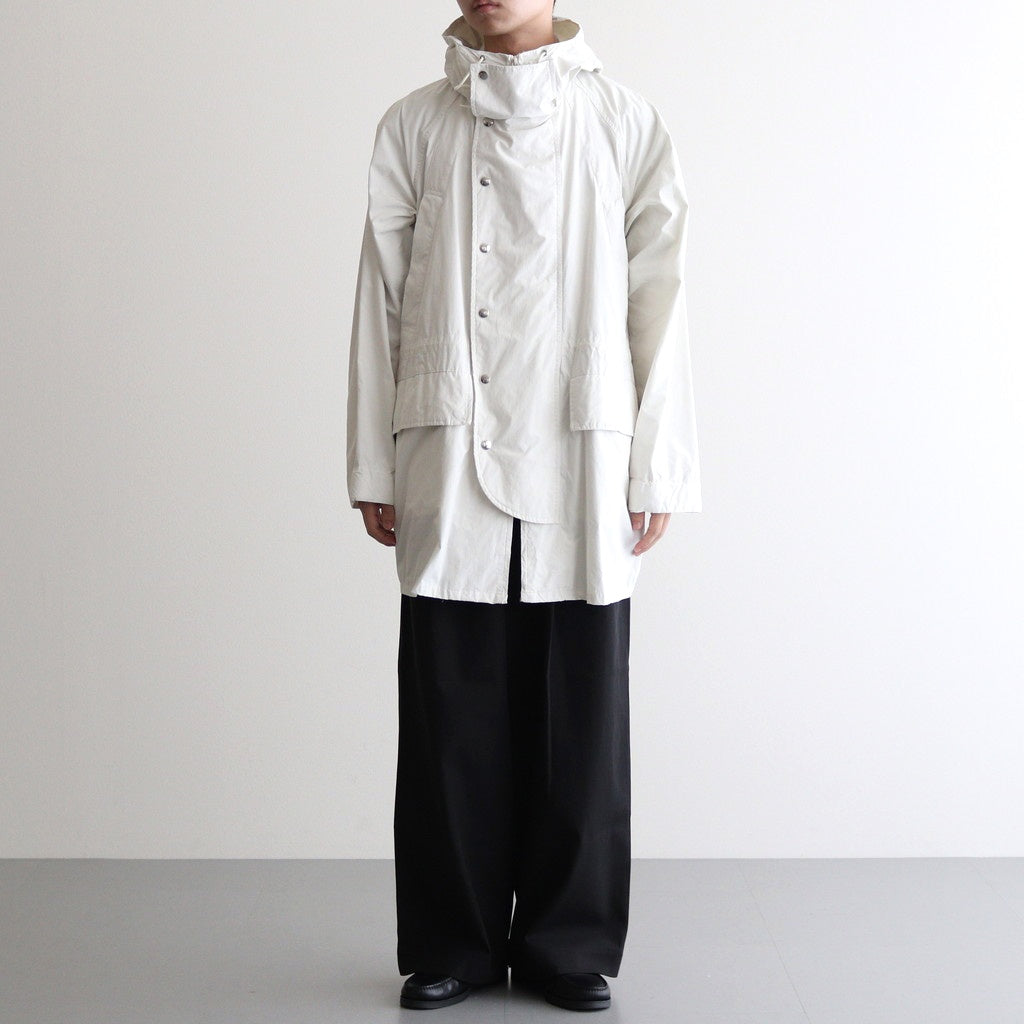HOODED BLOUSON #FOG WHITE [YK23SS0459B]