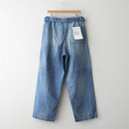Selvage Denim Belted Pants #INDIGO_LIGHT FADE [GU261-40064LB]