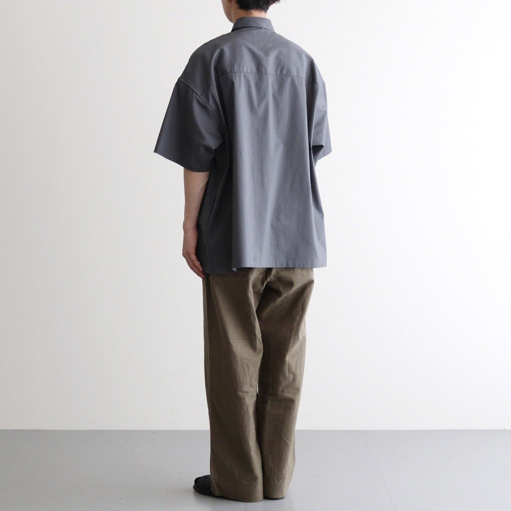 Solotex Twill S/S Oversized Box Shirt #GRAY [GM252-50001B]