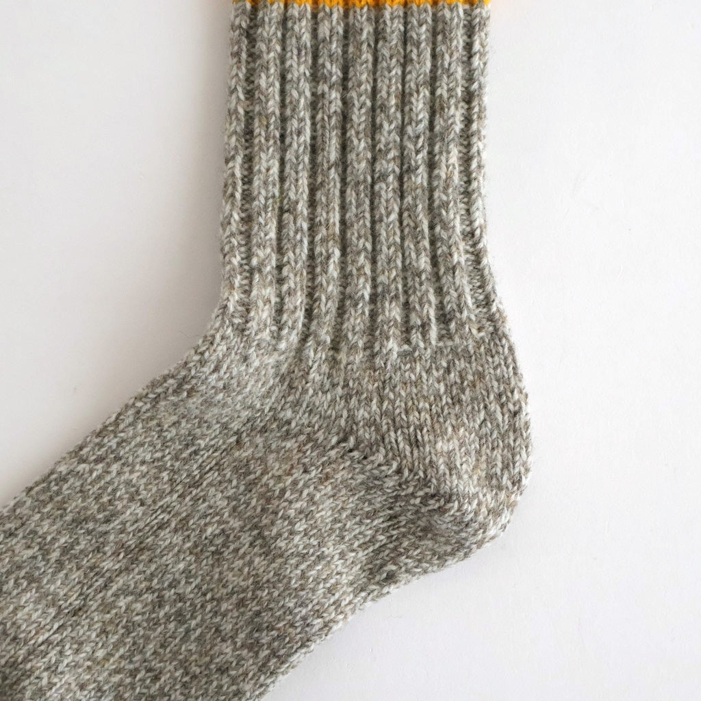 MERINO WOOL RAGG SOCKS #YELLOW [R1536-AW25]