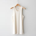 ORGANIC SOFT RIB TANK TOP #IVORY [A25ST02OT]