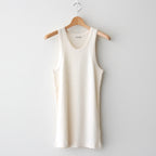 ORGANIC SOFT RIB TANK TOP #IVORY [A25ST02OT]