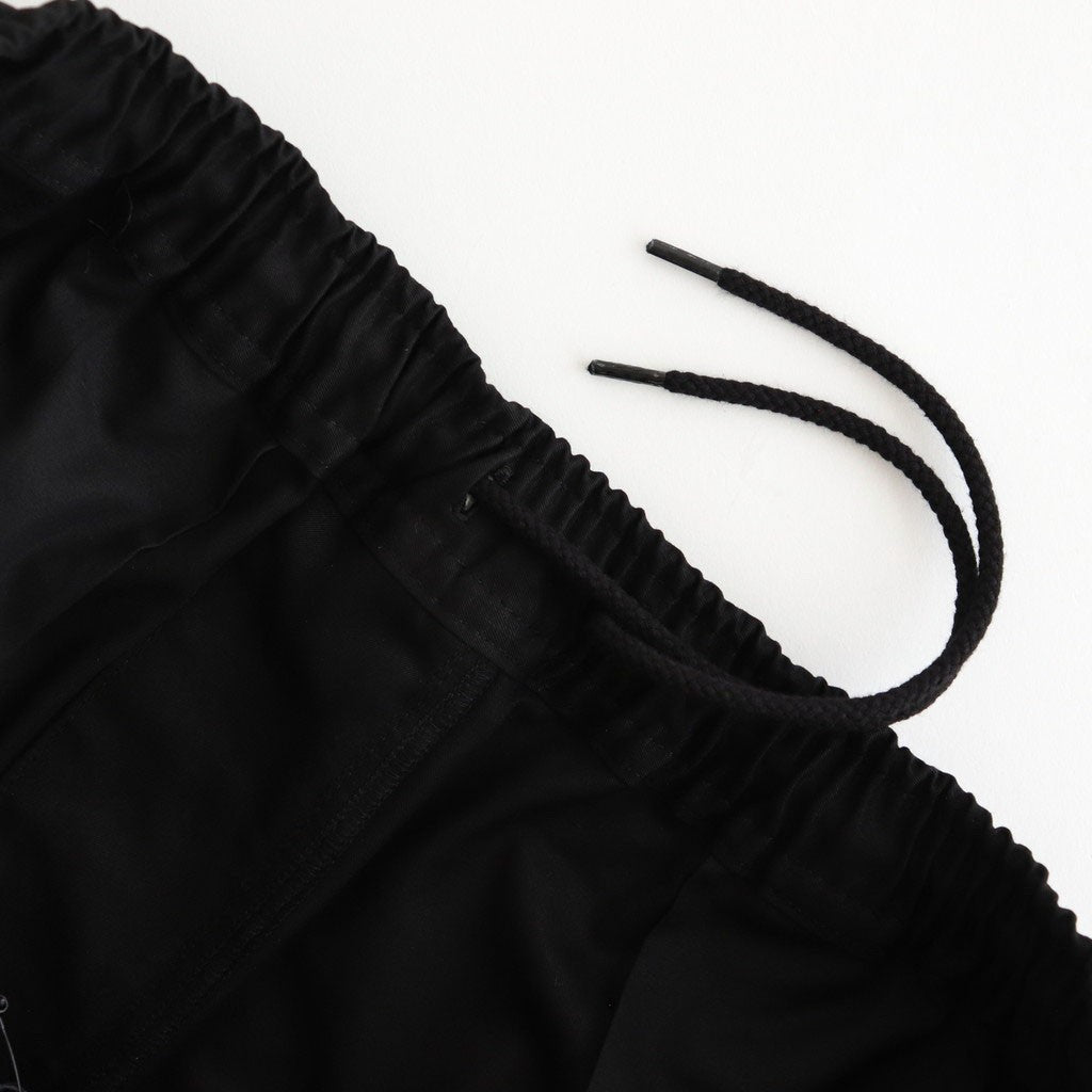綿ギャバ イージーパンツ #BLACK [HO-P030-051]