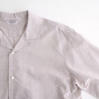 Cotton & Lyocell Lounge Shirt #White & Burgundy Plaid [OFH010SH22]