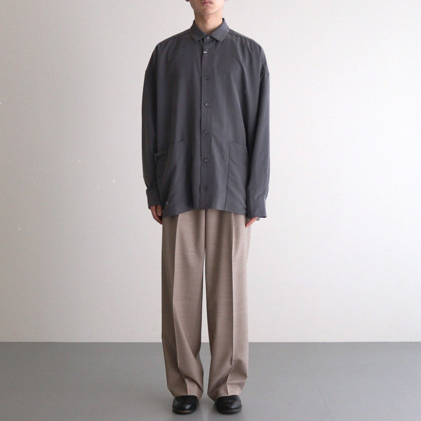 Cord Pocket Long SL Shirt-P #SUMI [D224-T781-P]