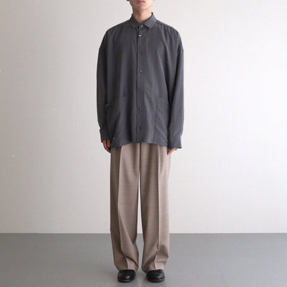 Cord Pocket Long SL Shirt-P #SUMI [D224-T781-P]