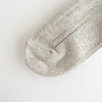 LINEN COTTON RIBBED ANKLE SOCKS #GRAYGE [R1462-SS26]