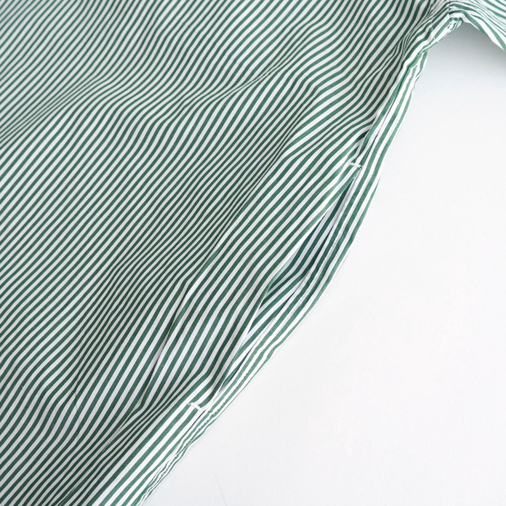 CORPORATE UNIFORM S/S SHIRT #GREEN STRIPE [FSC261-50103B]