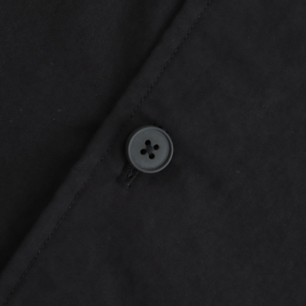 FHFSSH - コットン・ ポリコア タイプライター 半袖シャツ #95 Black [SN_FR0405SH]