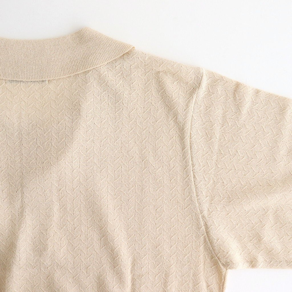 GIMA KNIT POLO SHIRTS #ECRU [25880601]