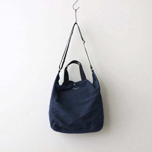 Cotton nylon grosgrain 2WAY bag #NAVY [HN-K292-051]