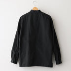 STAND COLLAR SHIRT JACKET #kusaki black [45302]
