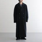 SUPER FINE WOOL MOSSER CHESTERFIELD COAT #BLACK [A25AC05WM]