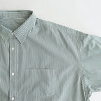 CORPORATE UNIFORM L/S SHIRT #GREEN STRIPE [FSC254-50021B]