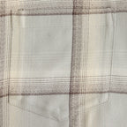 OMBRE PLAID SHIRTS LOOSE FIT #SMOKE BLUE [2541000504]