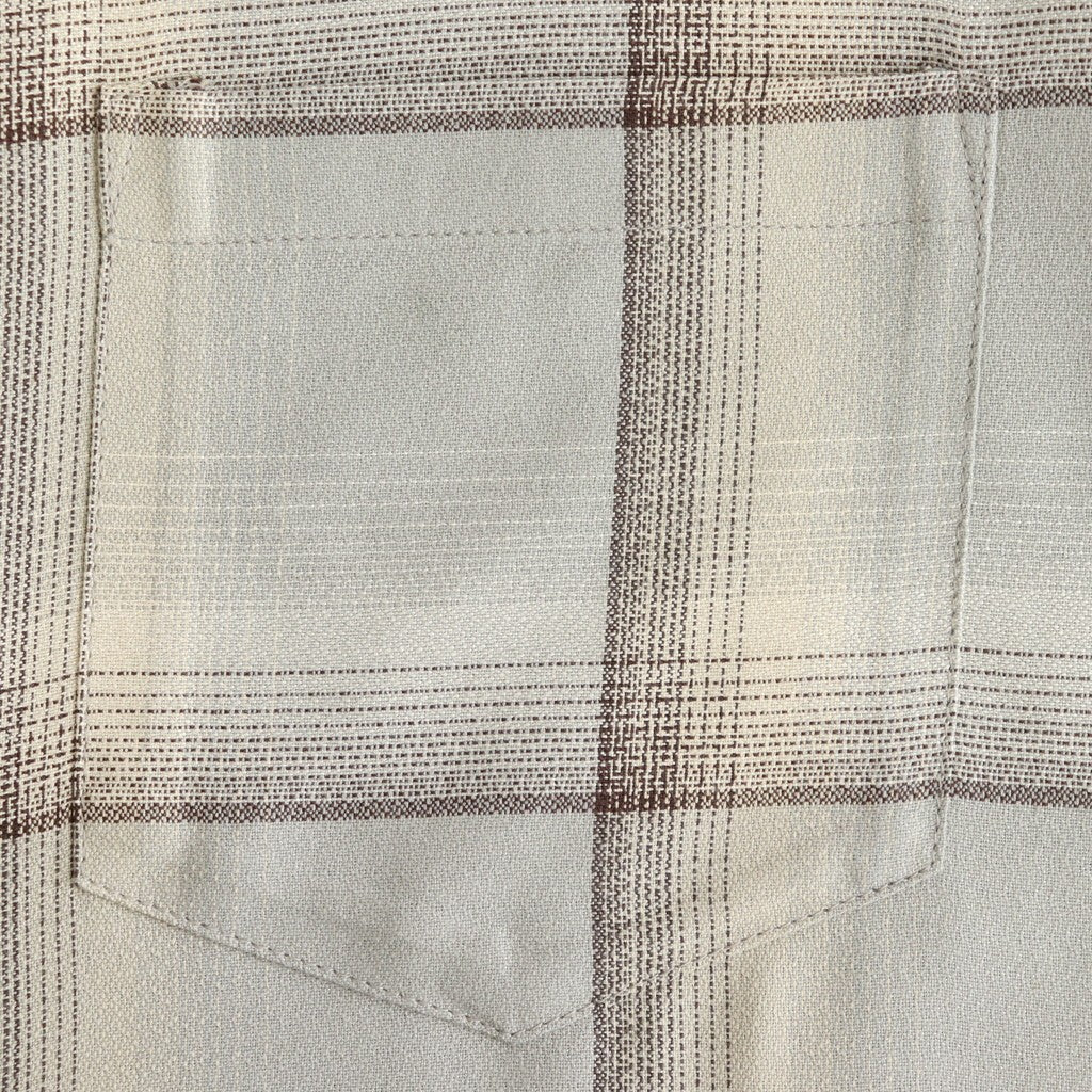 OMBRE PLAID SHIRTS LOOSE FIT #SMOKE BLUE [2541000504]