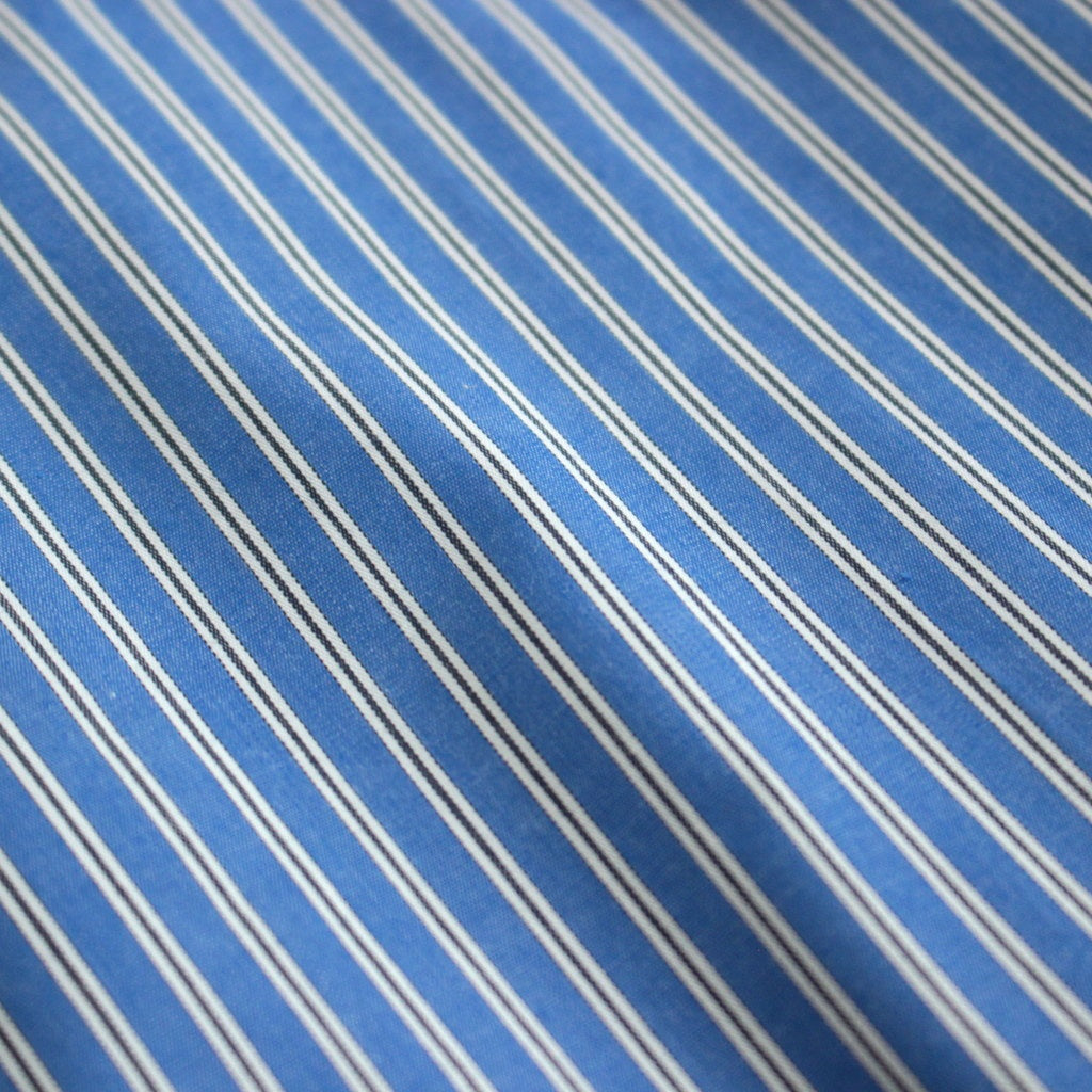 SIDOGRAS S/S Oversized Regular Collar Shirt #BLUE STRIPE [GM252-50012]