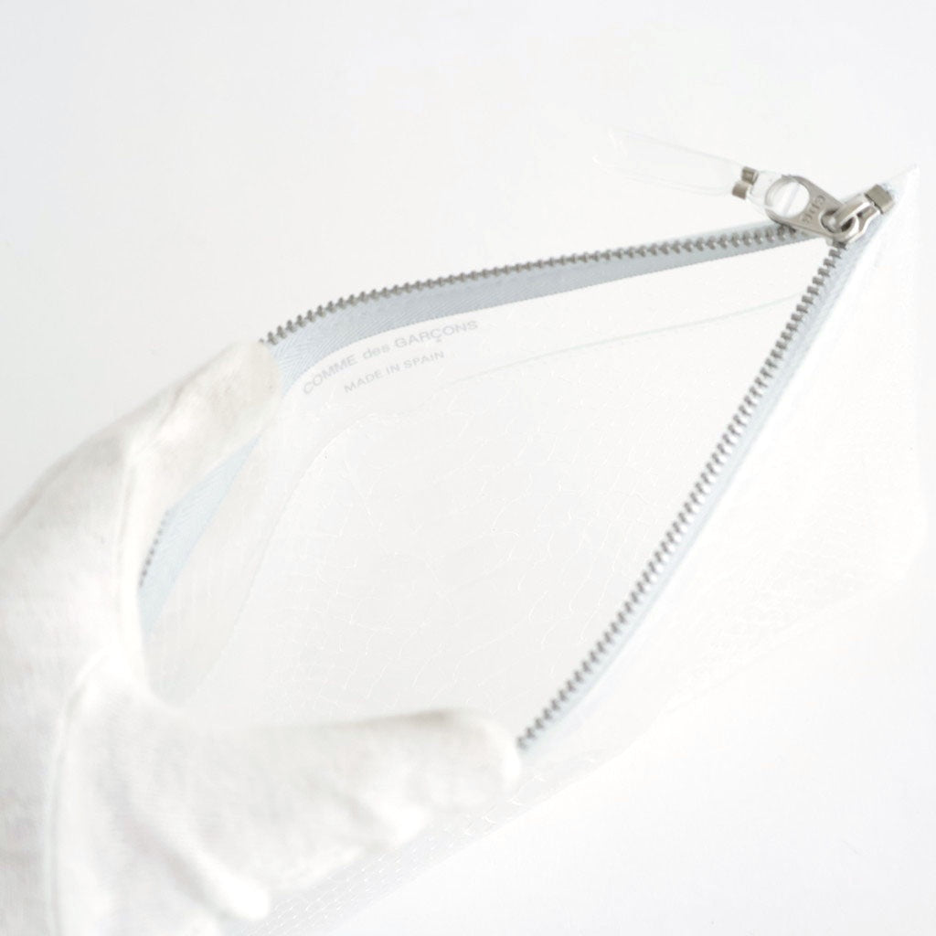 ZIP POUCH L - TRANSPARENT SNAKE #CLEAR [8Z-T510-051] - ciacura