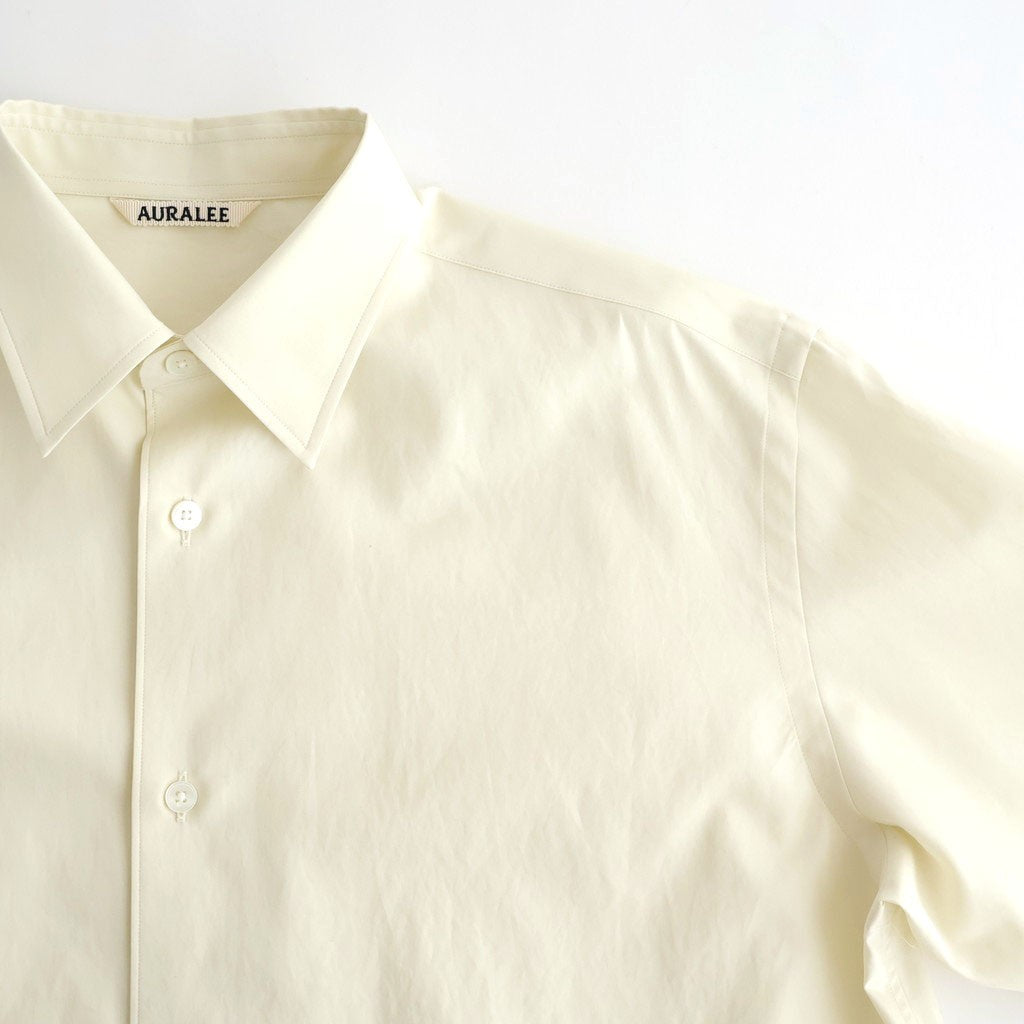 WASHED FINX TWILL SHIRT #VANILLA [A26SS04TN]