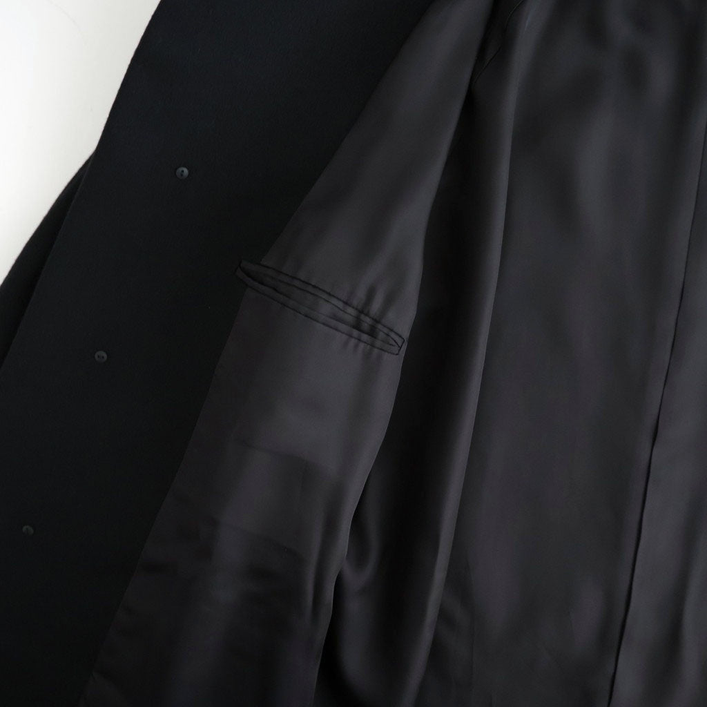 WOOL CASHMERE RAGLAN SLEEVE BALMACAAN COAT #BLACK [ST.1535]