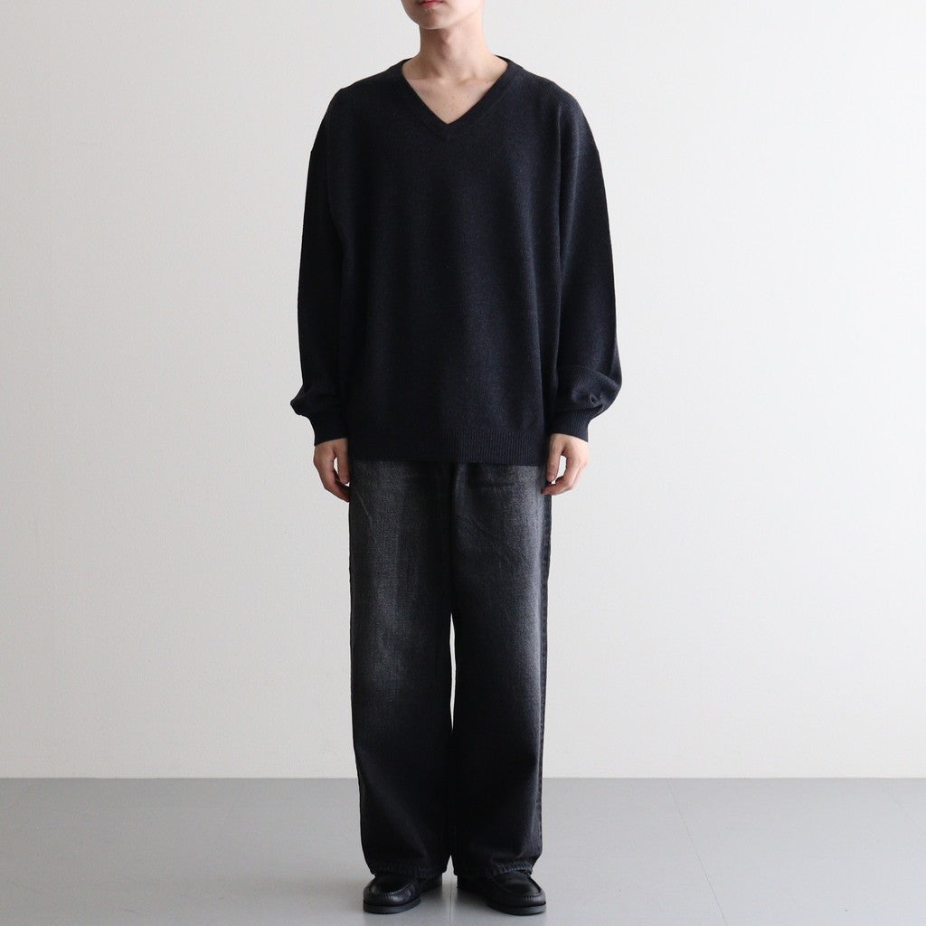 V Neck P/O #CHARCOAL [2503-005]