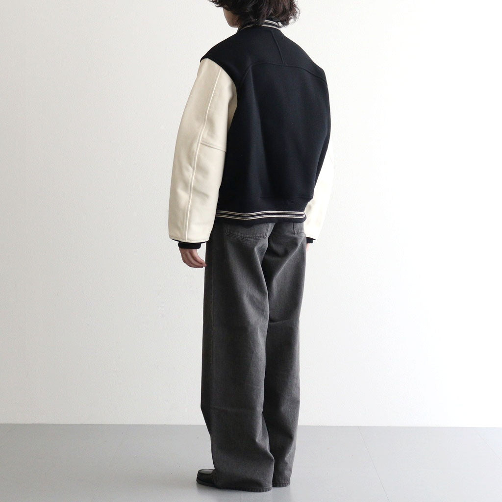 WOOL VARSITY JACKET #BLACK [26330201]