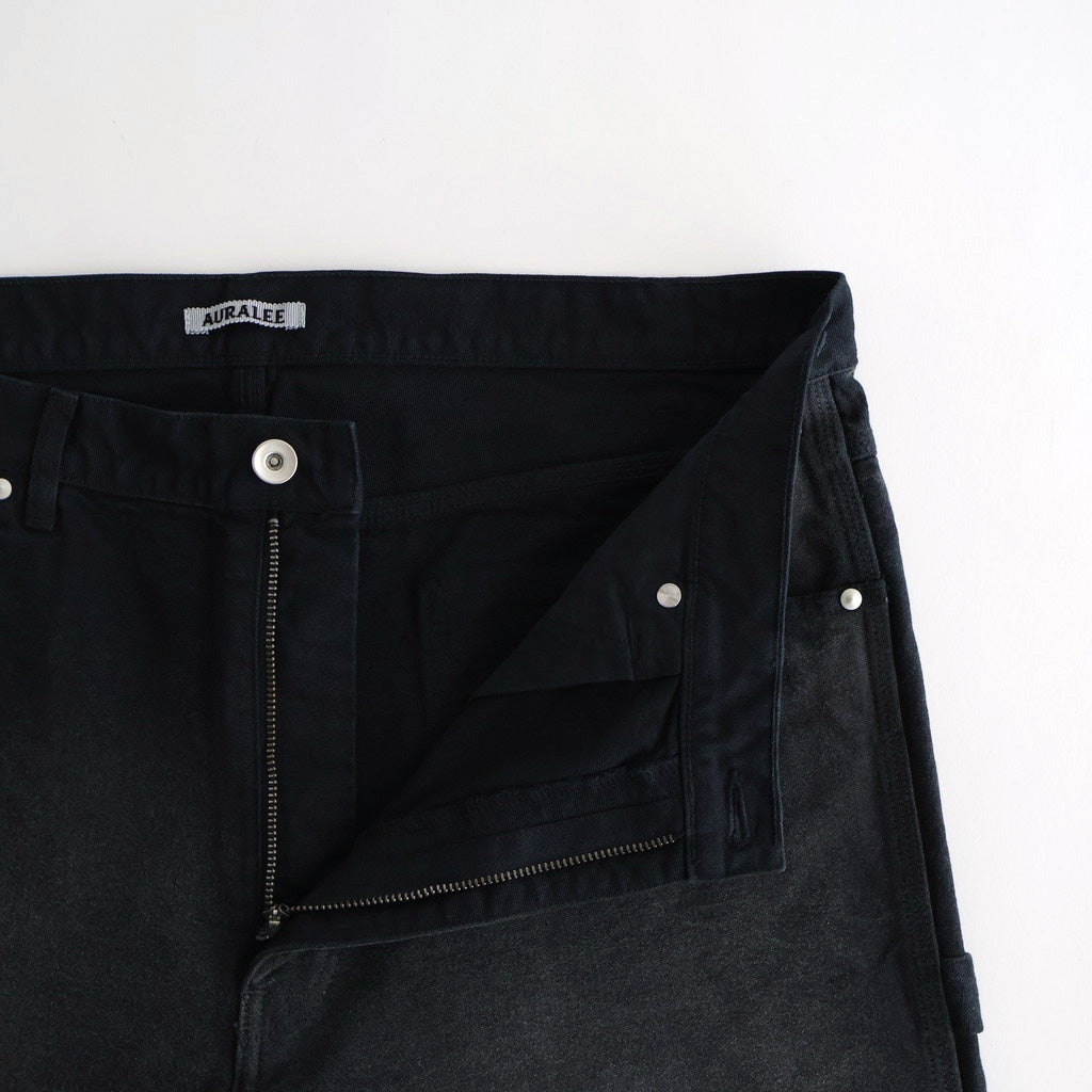 PRODUCT DYED ORGANIC COTTON DUCK PAINTER PANTS #FADED BLACK PRODUCT DYED ORGANIC COTTON DUCK PAINTER PANTS #FADED BLACK