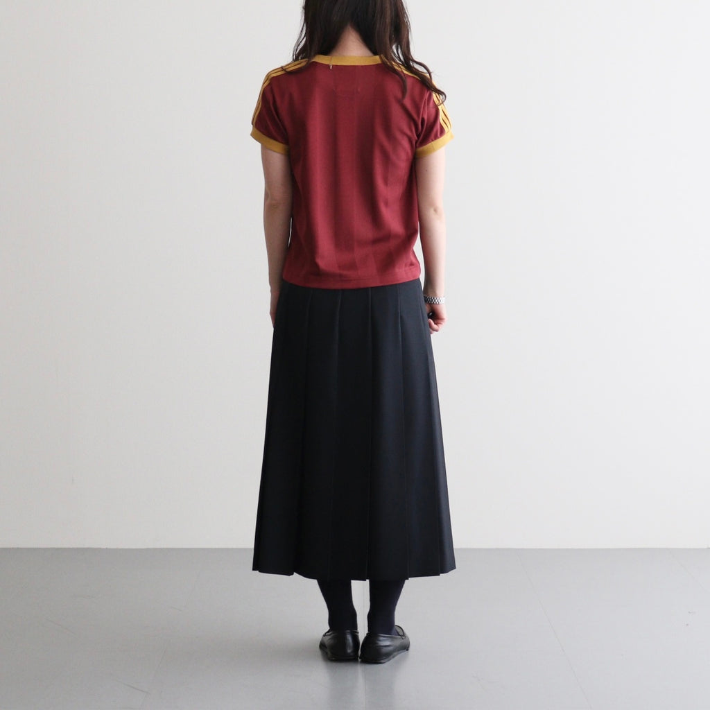 Stripe Uniform T-Shirt #BORDEAUX [I26SS-BC16]