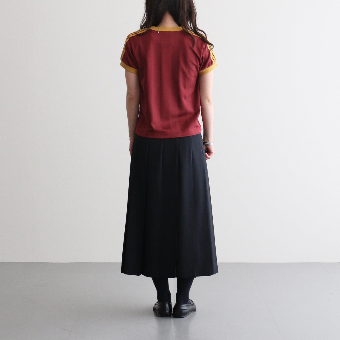 Stripe Uniform T-Shirt #BORDEAUX [I26SS-BC16]