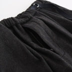 縮絨ウールタックワイドPT #DARK BROWN [D225-P303]